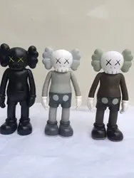 3 шт. много 8 дюймов Kaws оригинальные поддельные Companion игрушки Kaws продукт фабрики Необычные игрушки подарок, (коричневый. черный. Серый)