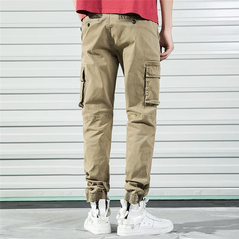 New Casual Pants Men Cotton Casual Mens Winter Pant Multi Pocket Military Overall Outdoor High Quality 4