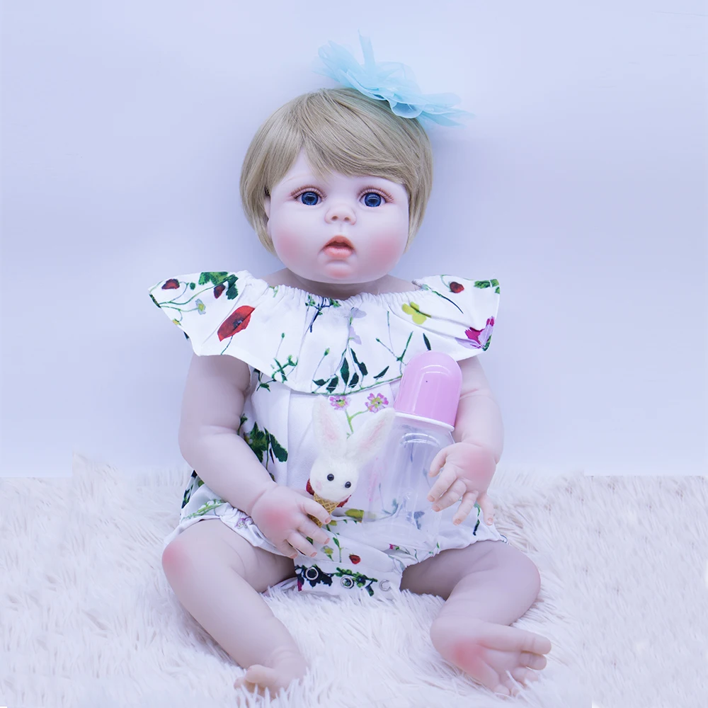 Реалистичная Спящая кукла принцессы Reborn Baby Toy 22 ''безопасная и Нетоксичная полная силиконовая виниловая Boneca Reborn 55 см детский подарок на день рождения