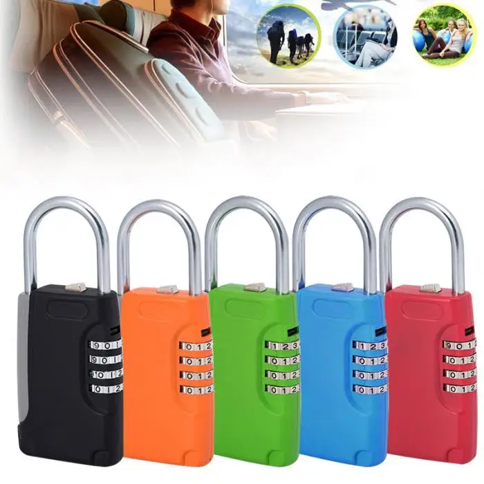 Newest Key Lock Box Keys Safe Storage Security Combination Lock Box with 4 Digit Combination