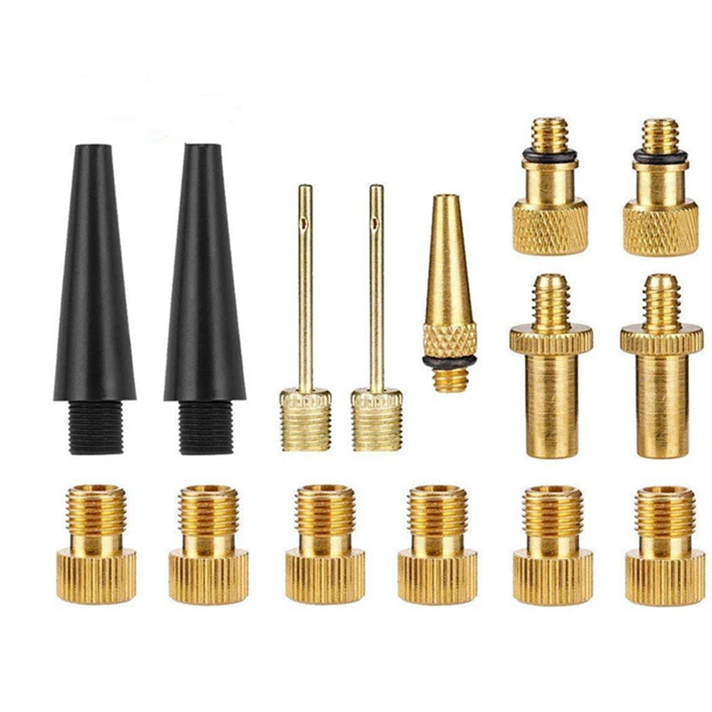 Bike Valve Adapters Accessories Copper Replacement Tube Connector Tire Attachable Parts Bicycle Pump