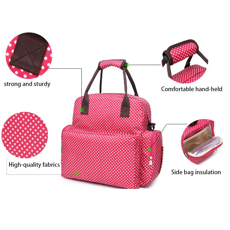 Baby Diaper Bag Large Capacity Mummy Nappy Bags New Fashion Multifunction Mon Travel Maternity Stroller Backpack Mochila BB6012 (13)