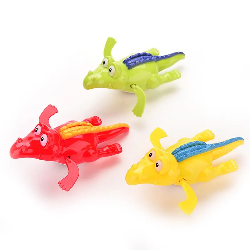 1 PC Classic Baby Bath Swimming Toys Infant Crocodile Wind Up Clockwork