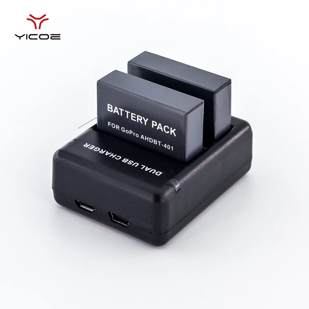 Beste 1160 mAh Batterij Kit Pack Box Dual Dubbele Oplader Voor GoPro Go Pro Hero 4 3 + Bateria 4 K Sport Action Camera Accessoires batterijen
