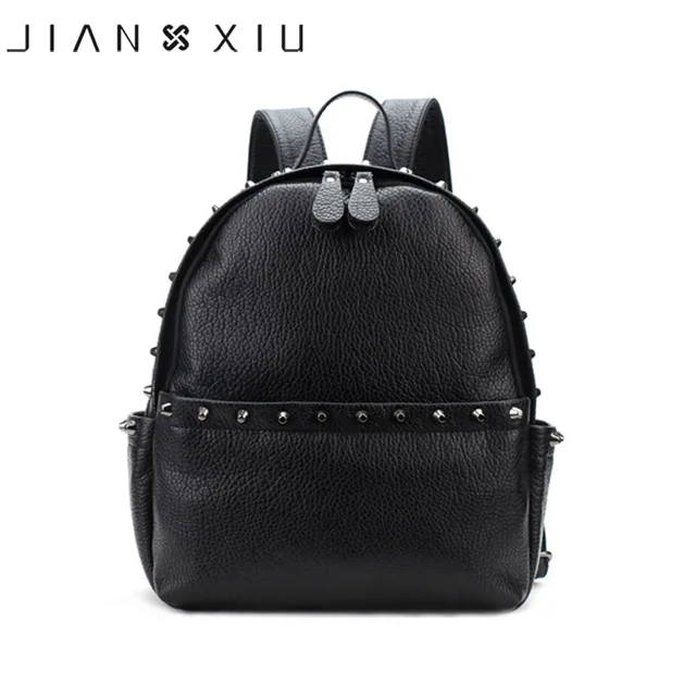 JIANXIU Brand Women Backpack Pu Leather School Bags Mochilas Mochila Feminina Bolsas Mujer Backpacks Rugzak Back Pack Bag 2019 2