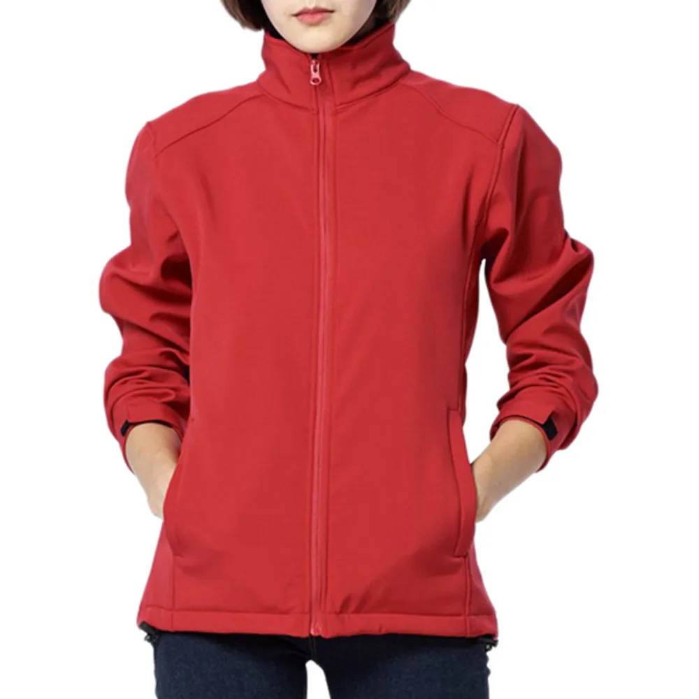 Frais Pêche Mode Couleur Solide Tenues Noir Camping Manteaux Soft En Manteau Veste Air De Course Plein rose Vêtements rouge Shell Sport Femmes qggZxwXfr