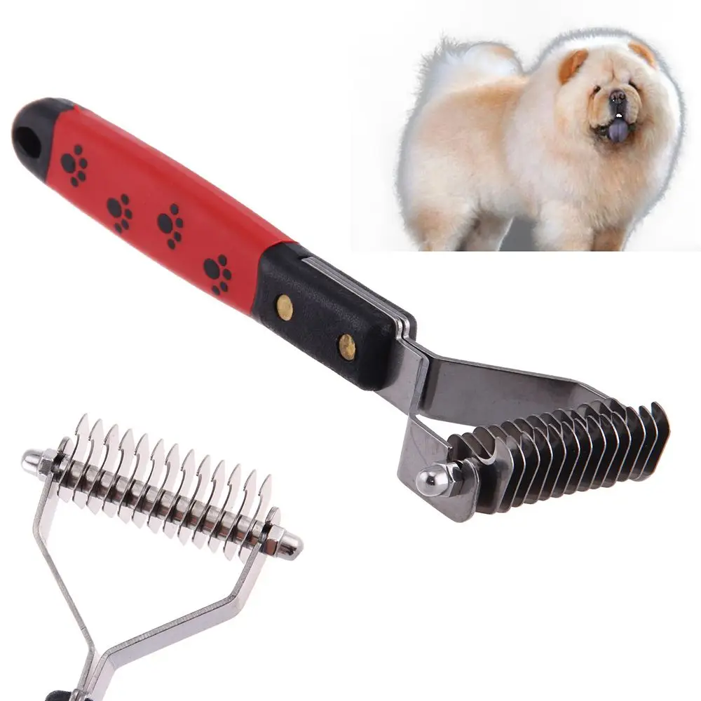 2018 Pet Rakes Fur Knot Cutter Grooming Shedding Brush Comb Rake Dog
