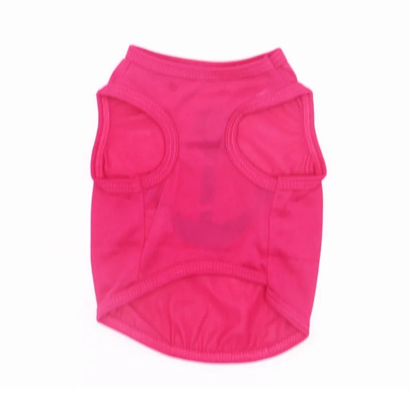 Thin & Breathable Polyester Pet Clothes for Small Dogs Cats Cute Puppy Dog Cat Vest Shirt T-shirt in Spring and Summer6