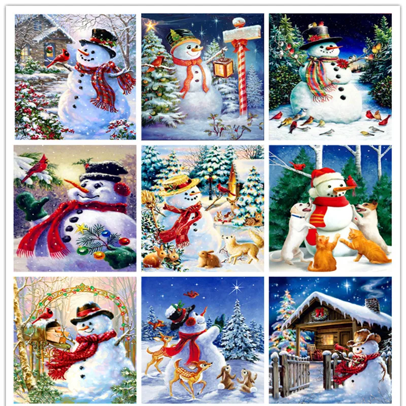 Aliexpress.com : Buy 5D Diy Diamond Painting Christmas Snowman NEW