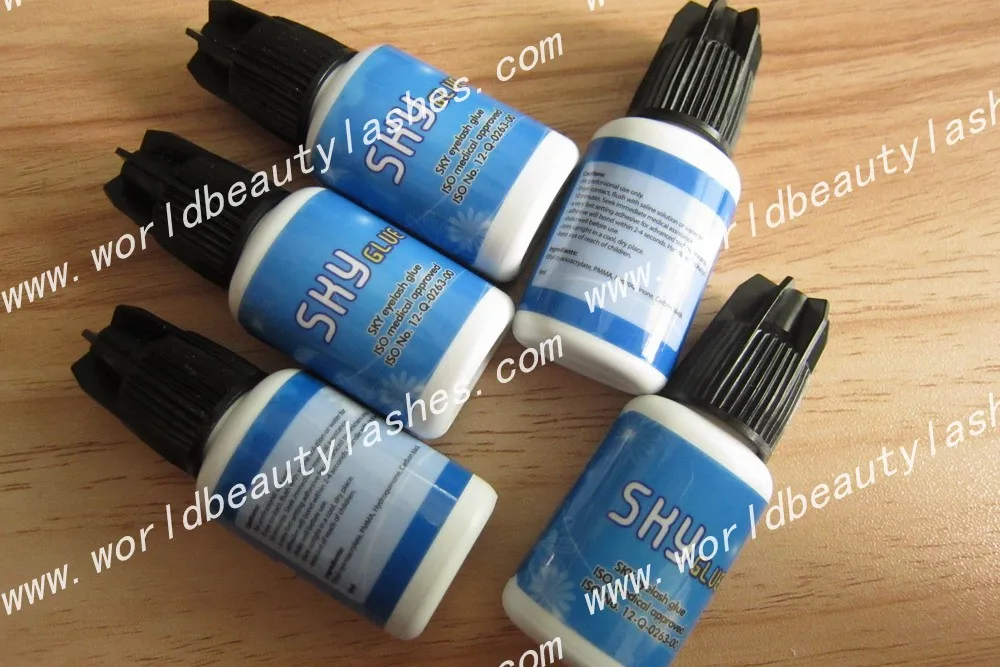 5pcs/LOT Kroea False Eyelash extensions sky s+ Glue adhesive Super strong Long Lasting 35 days | Красота и здоровье