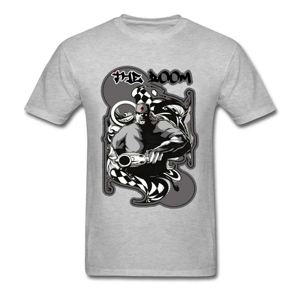 The Doom Tops T Shirt Fashionable Round Collar Casual Short Sleeve Cotton Fabric Man T Shirts Normal Sweatshirts The Doom grey