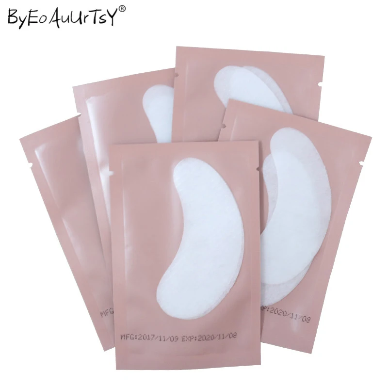Shield para Eyeshadow Pares Eyeliner Shields Protetor Almofadas Descartáveis Lint Remendo Livre Cílios Falsos Extensão Maquiagem Ferramenta 100 4 High Quality Beleza e saúde