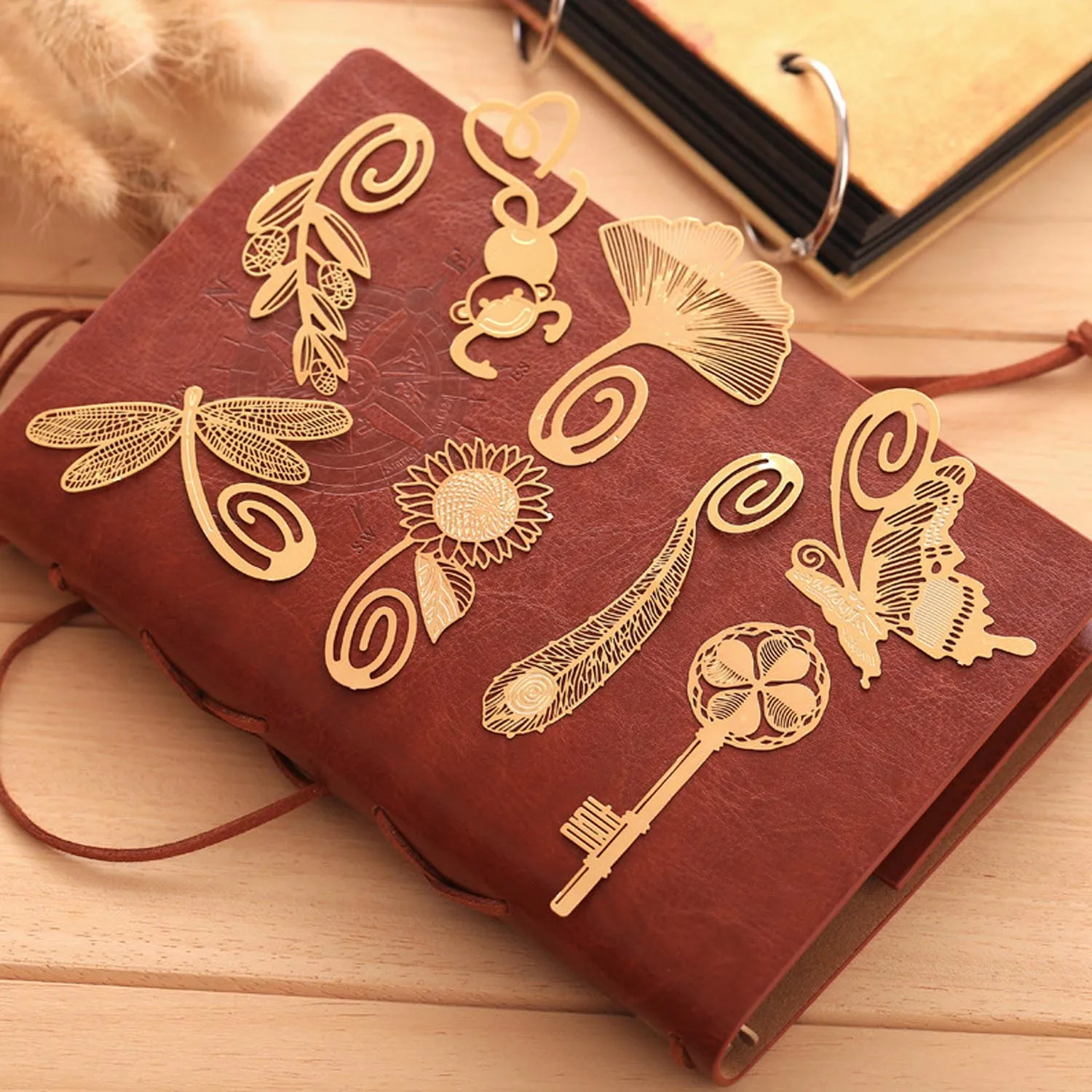 8 шт набор закладок в стиле ретро из тонкого металла для офиса, школы, канцелярских принадлежностей, украшения, подарки на день рождения, День святого Валентина