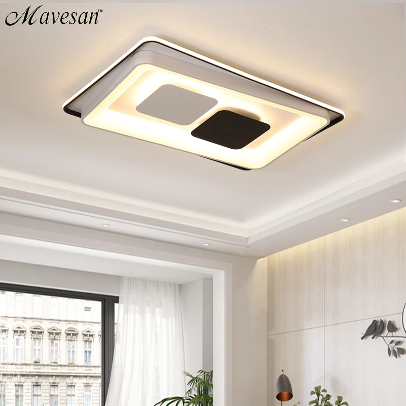 

Led Chandelier Lighting For Living Room Bedroom With Remote Control Lamparas De Techo Modern Lamps Home Fixtures Partecho