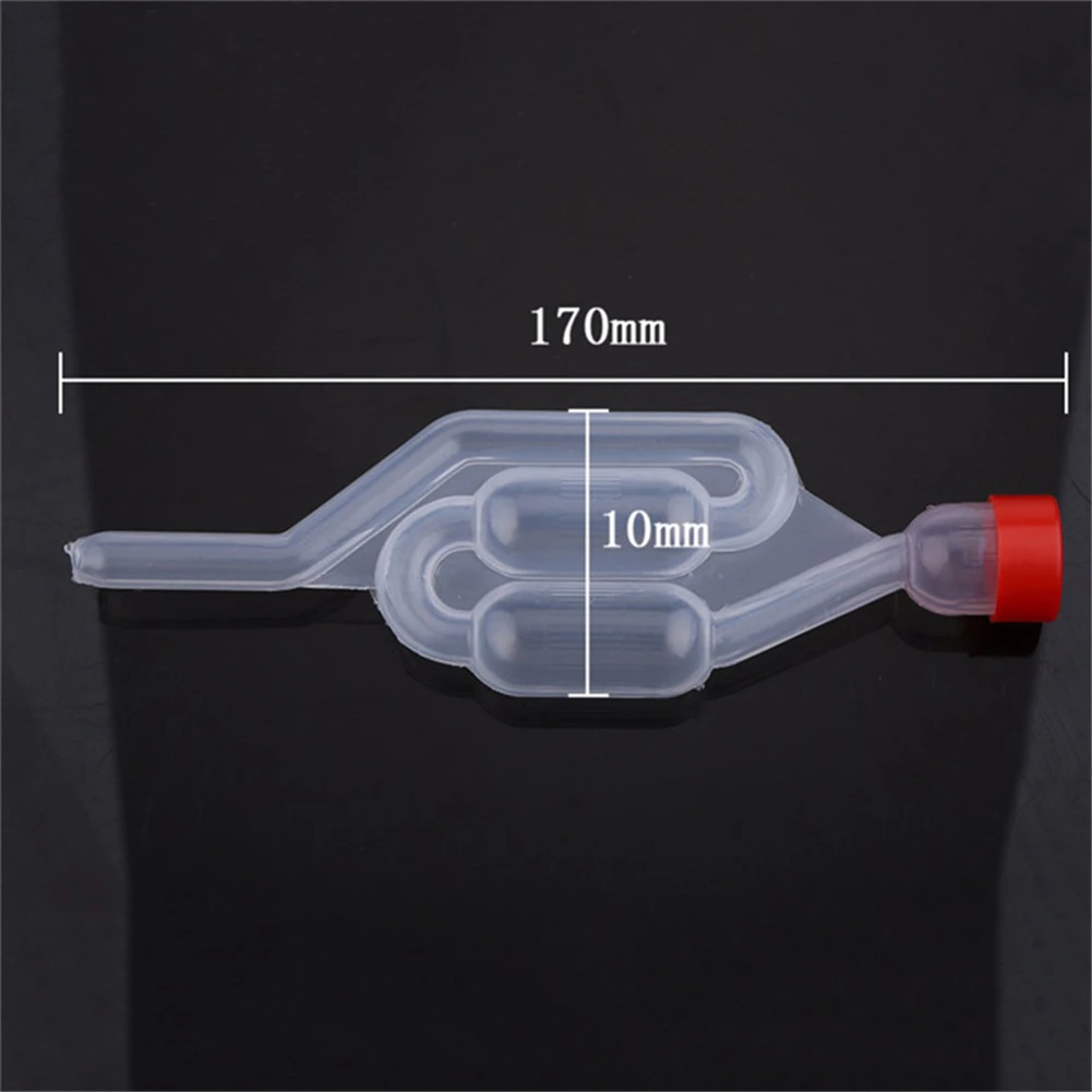 17cm High quality Exhaust One-way Home Brew Wine Fermentation Airlock Air Lock Check Valve Water Sealed Valves Plastic Air Lock