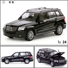 Free Shipping Large Scale Simulation Alloy Car Wholesale star alloy car models 1:24 Mercedes Benz GLK-CLASS toy car 34000