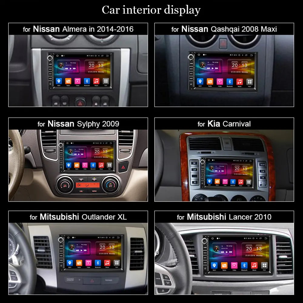 Flash Deal Podofo DSP Android 9.0 Universal 2 din auto Multimedia Player car radio Stereo 2din 7" MP5 Player (No DVD) GPS Navigation WiFi 1