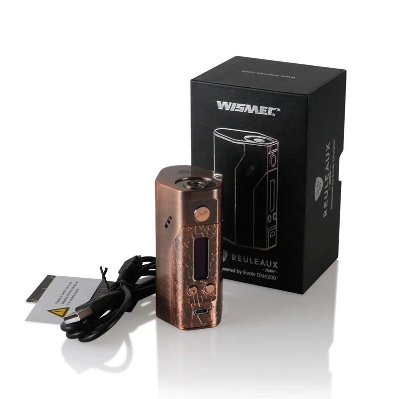 Оригинальный боксмод Wismec Reuleaux Evolv DNA200 аккумуляторные батареи 18650 электронные