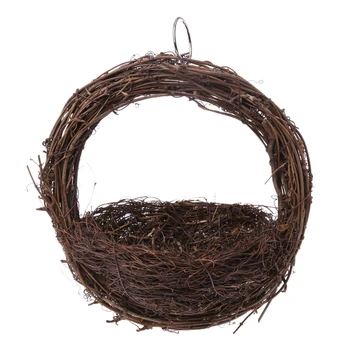 

Bird Nest Hanging Handmade Bird Parrot Breeding Nest Egg Cage Accessories