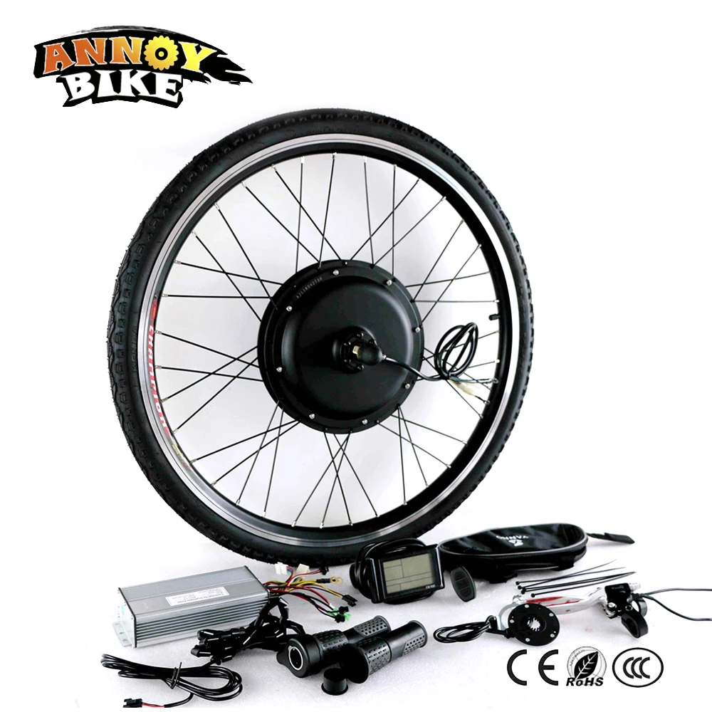

26 Inch 48V1000W Electric bike Conversion Kit Hub Motor Controller Brake Lever Handle Controller Package LCD Instrument