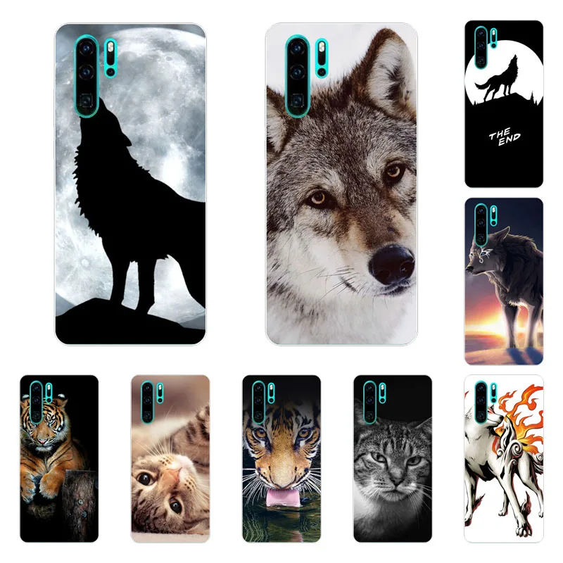 Huawei p30 lite чехол силиконовая задняя крышка-чехол Волк Пакет мягкая