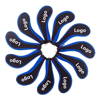 

Custom Logo Golf Irons Club Headcovers Set 3-9 APSL 11PCSSet Golf Clubs Head cover for Irons with Zipper 5Colors