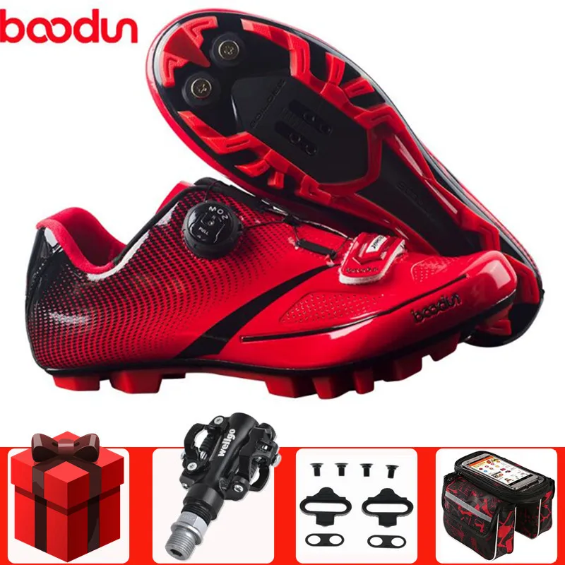 

BOODUN sapatilha ciclismo mtb cycling shoes men sneakers women mountain bike self-locking breathable SPD bicycle pedals shoes