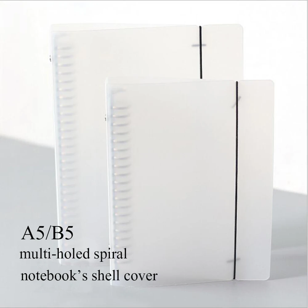 

School Student Stationery A5/B5 20/26 Multi-holed Spiral Binder Cover Of Notebook Creative PP High-quality Loose Leaf Shell