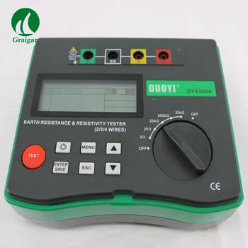 

Digital DY4300A 4 pole Earth Resistance Tester with min resolution 0.01ohm Testing Voltage:0~30V