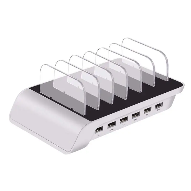 

10.2A6 Port Usb Charging Station Universal Desktop Tablet & Smartphone Multi-Device Hub Charging Dock For phone, Ipad, Galaxy