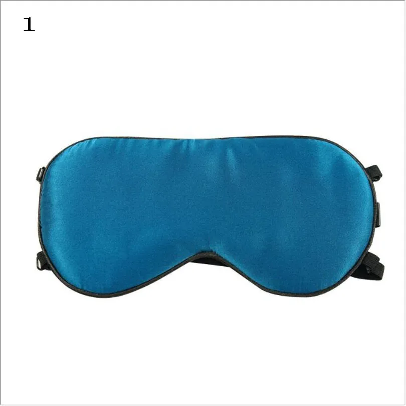 Upscale 100% Real Silk Portable Travel Sleep Eye Mask Rest Aid  Soft Cover Eye Patch Eyeshade Sleeping Mask Case MR096 4