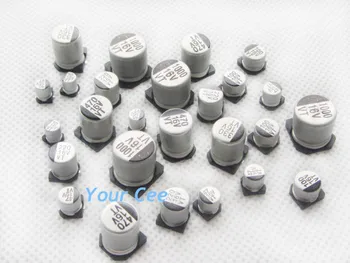 

70 pcs 16V 47uF to 1000uF SMD Aluminum Electrolytic Capacitors Kit