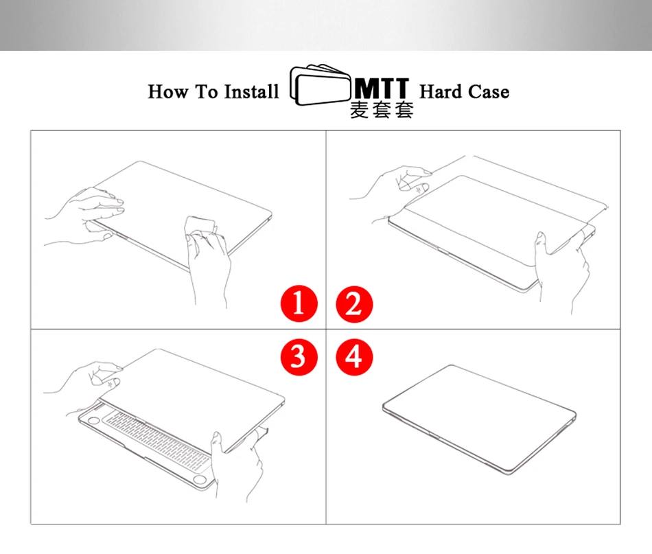 MTT книжная полка, жесткий чехол для Macbook Air Pro retina 11 12 13 15 дюймов, сенсорная панель для mac book 13,", Чехол для ноутбука