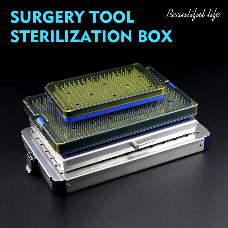 

Surgical Autoclavable box Surgery tool Autoclave ophthalmic microinstruments HTHP Silicone pad Disinfection box instrument