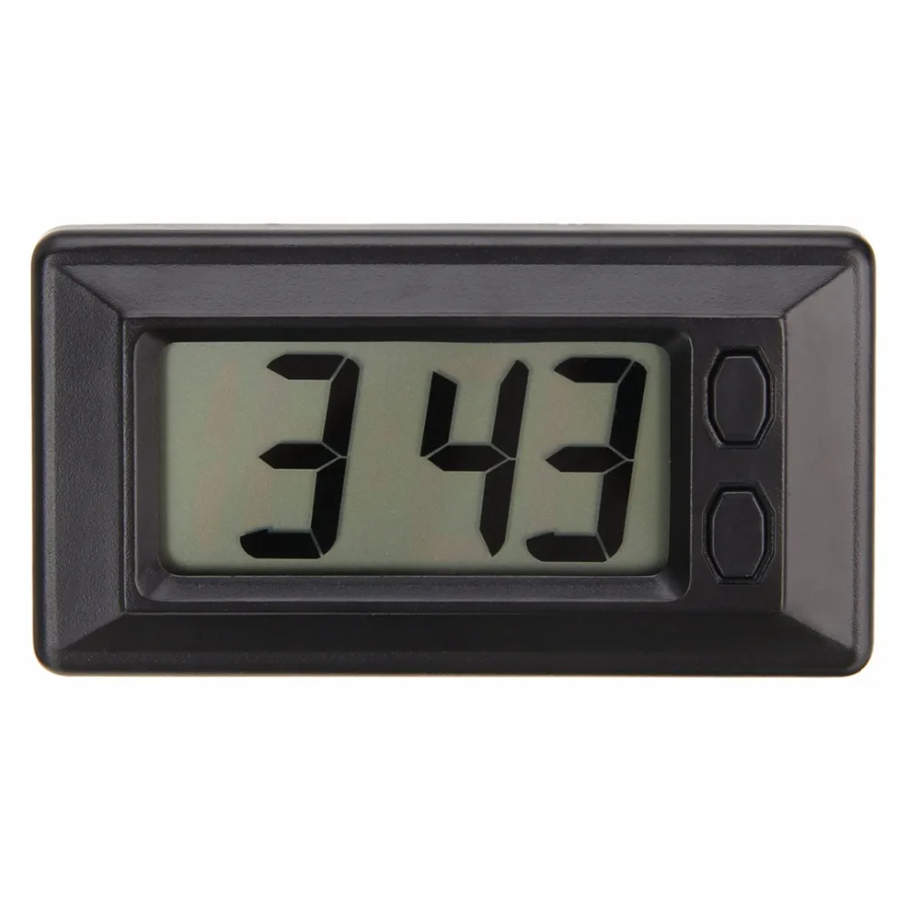 LCD Digital Clock Desk Date Time Ultra Thin Car Dashboard Digital 
