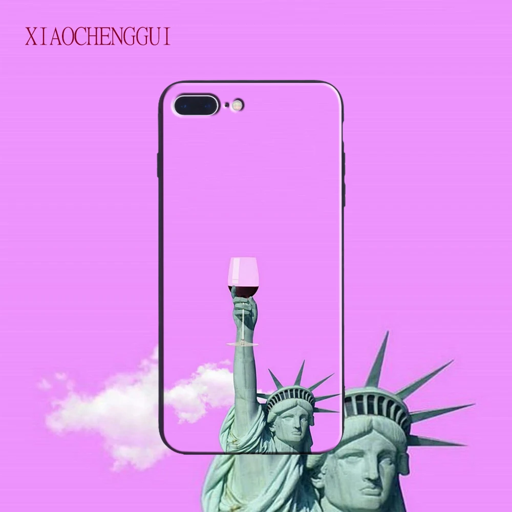 Statue of Liberty spoof Fan art soft silicone TPU Phone Case cover For Apple iPhone 5 5S SE 6 6S 6Plus 6sPlus 7 7Plus 8 8Plus X | Мобильные