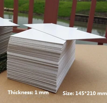 1/10/20/30pcs Chipboard Cardstock 1mm Thick Card White Board Cardboard