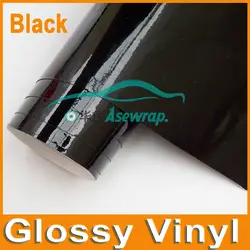 Бесплатная доставка черная, глянцевая, виниловая 0,1 м/roll сверкающая лента для автомобиля виниловой пленки черная упаковка без пузырьков