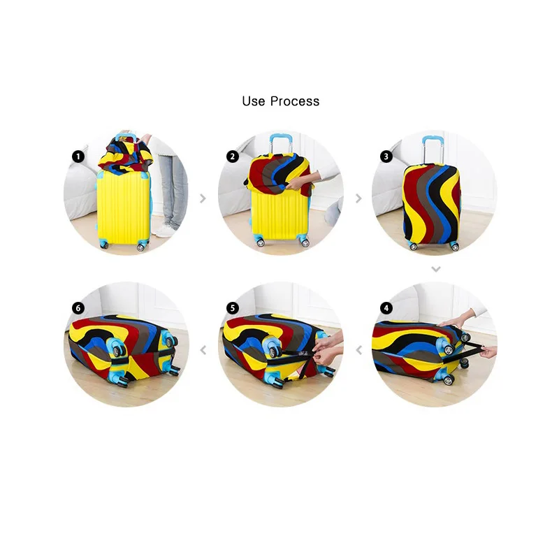 Travel On Road Luggage Cover Protective Suitcase Cover Trolley Case Travel Luggage Dust Cover For 18 To 30 Inch