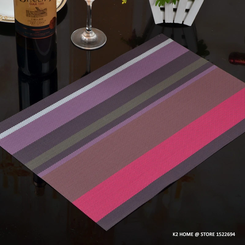 4 шт. коврики для кухонного стола из ПВХ|place mat|pvc mattable pad |