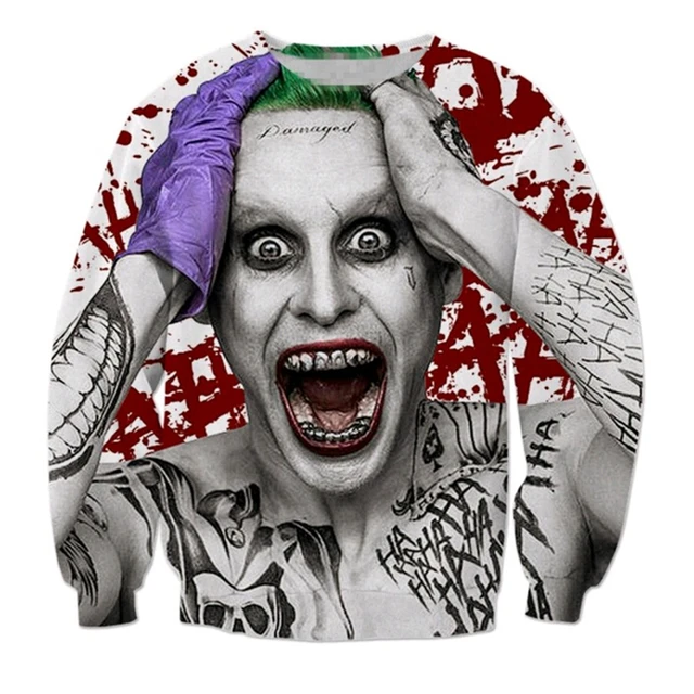 Women Men Suicide Squad Streetwear Sweatshirt 3D print Harley Quinn ...