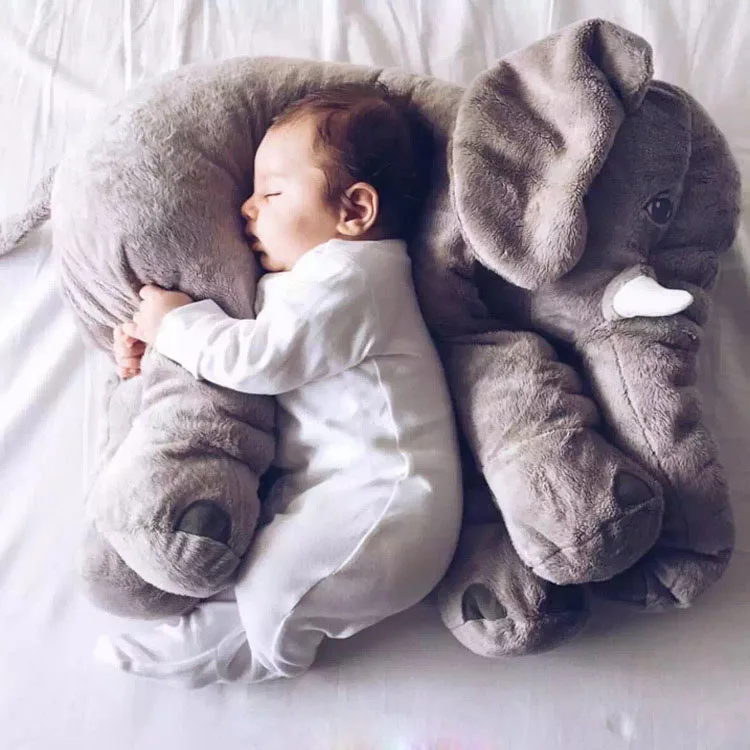 

Free Shipping 1 pcs 5 Color Elephant Soft Baby Sleep Pillow for Baby Bed Car Seat Cushion Kids Portable Bedroom Bedding MT001