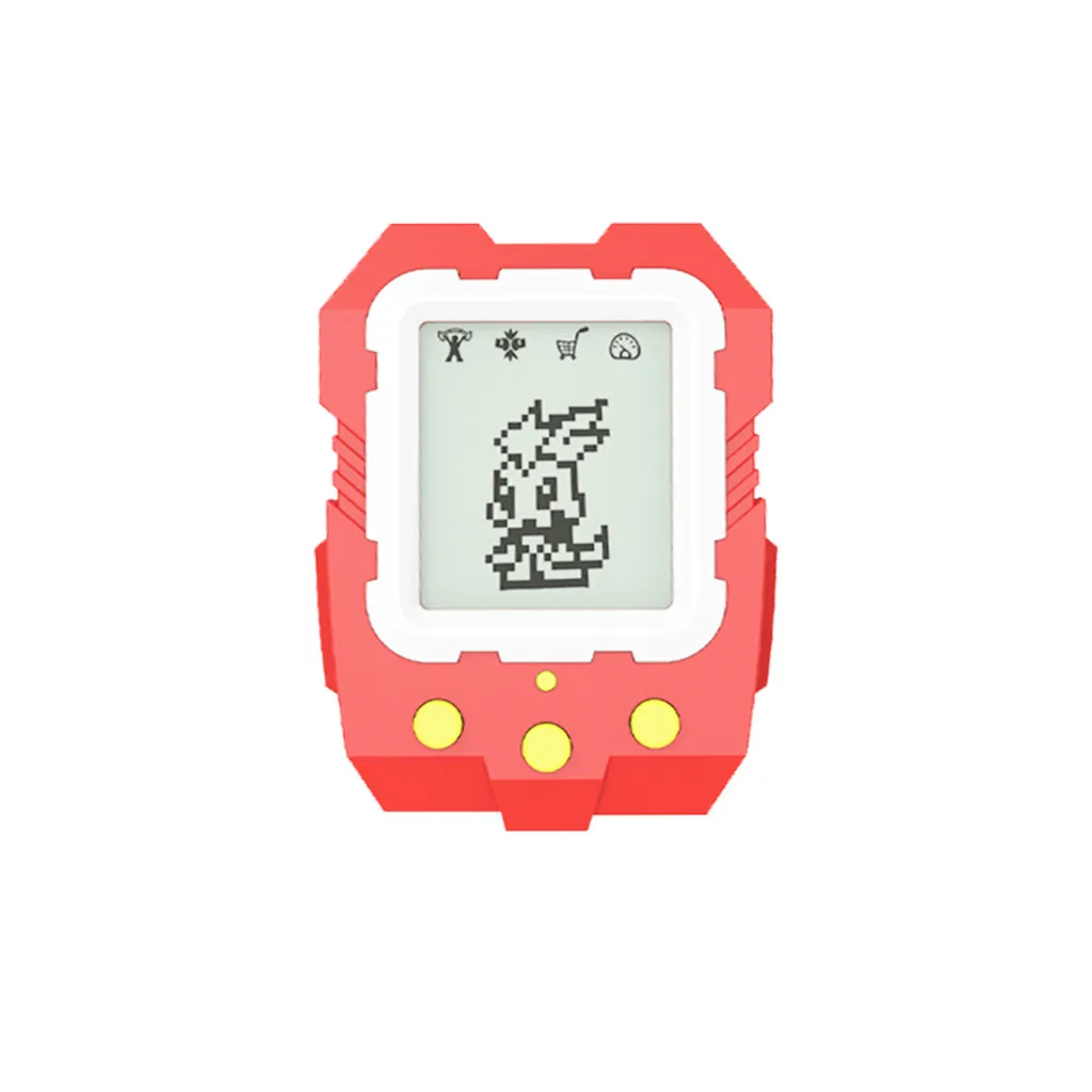 Классическая игра цифровой электронный питомец мини игровая консоль машина образование для детей брелок с рисунком из игры Подарки power bank игры z0720 - Цвет: RD