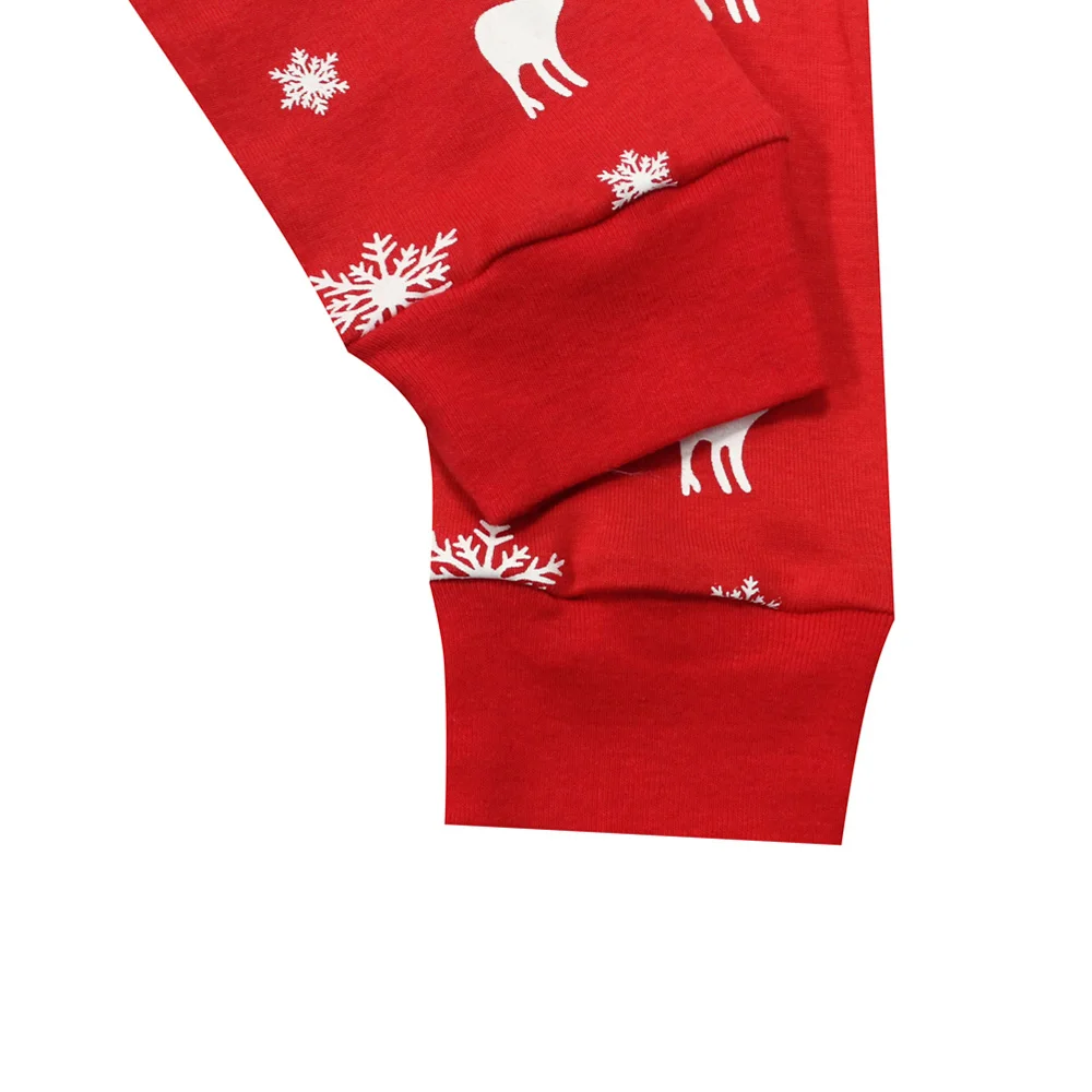 New Merry Christmas Pajamas Sets For Girls Boys Children Red Sleepwear For Christmas Deer Printing Nightwear Pijamas