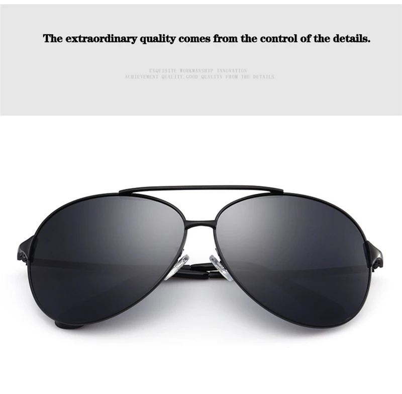 Psacss, Классические поляризованные солнцезащитные очки пилота, мужские Модные брендовые дизайнерские зеркальные солнцезащитные очки для вождения, рыбалки, очки UV400
