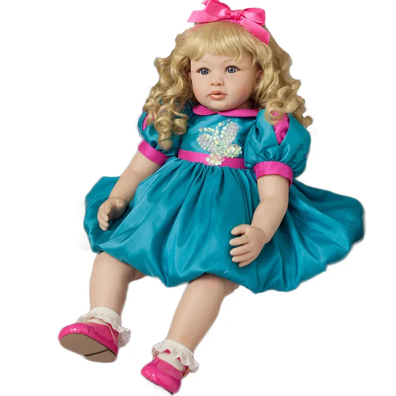 Кукла реборн Мягкая силиконовая ручной работы 55 см|doll toys|princess doll toysoft silicone reborn dolls |