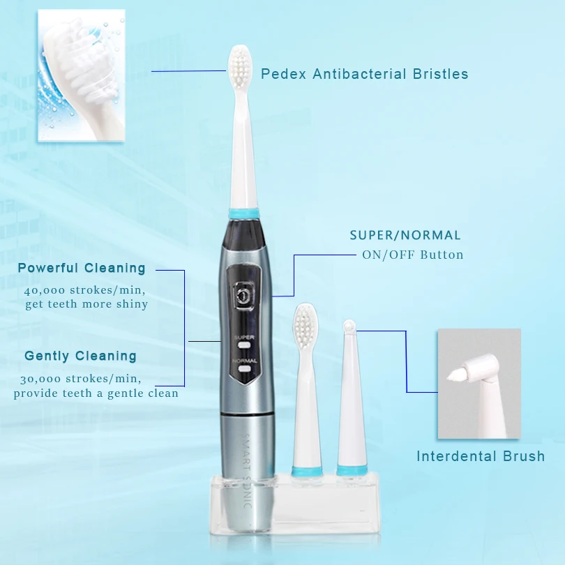 SEAGO Electric Toothbrush Battery Powered Toothbrush 40,000 vpm Gum Health Sonic Toothbrush Electric Tooth Brush Whitening SG910 SEAGO Electric Toothbrush Battery Powered Toothbrush 40,000 vpm Gum Health Sonic Toothbrush Electric Tooth Brush Whitening SG910