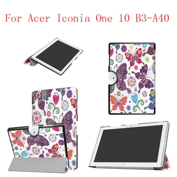 

Painting Leather Case Cover stand smart folio magnet case for Acer Iconia One 10 B3-A40 tablet case cover 10pcs/lot