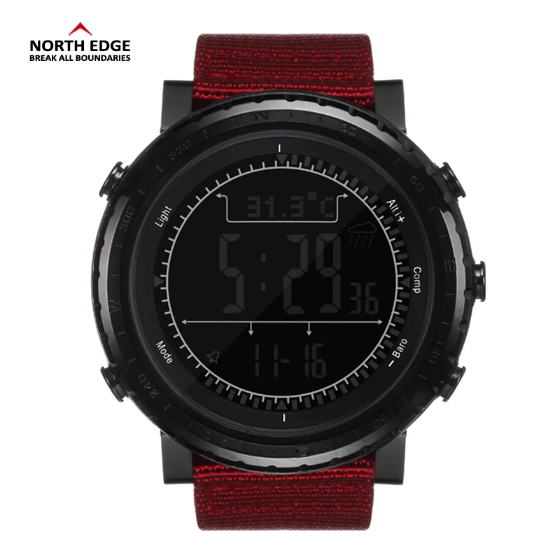 running watch with barometric altimeter