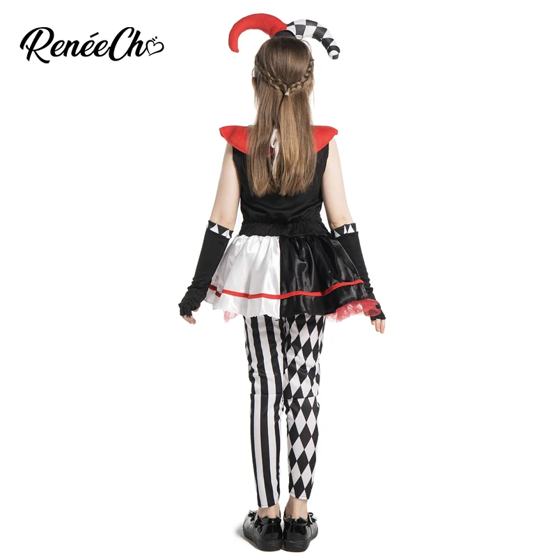 Детский костюм для Хэллоуина Reneecho детский Harley Quinn медового шутера клоуна убийца